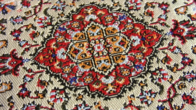 oriental carpet rotating