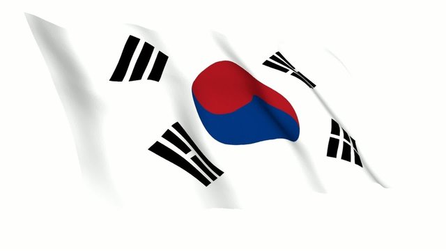 South Corea Animated Flag