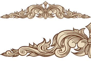 Scroll Leaf Ornament