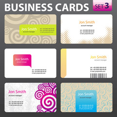 Business card templates.