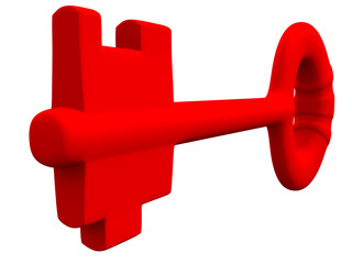 Obraz premium red key