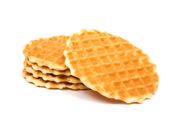 Biscuit isolated  on white background.