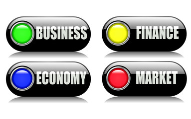 Business Economy Buttons