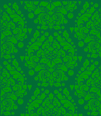green tiled symmetrical background