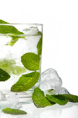 Mint ice vodka