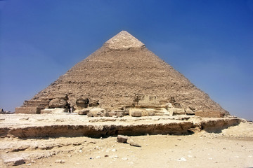 Egypt - Khafra's Pyramid of Giza, Cairo