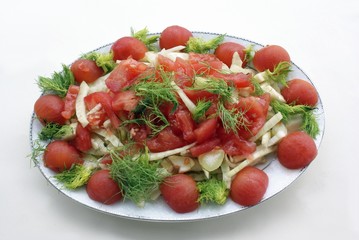 fennel and tomatoes salad