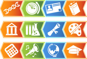 Education Chevron Arrows
