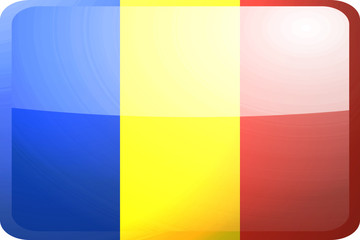 Flag of Romania button