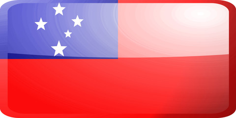 Flag of Samoa button