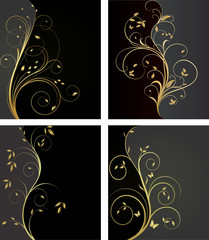 Abstract vector background set