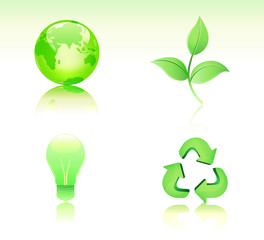 Vector illustration of Environmental Conservation icon set