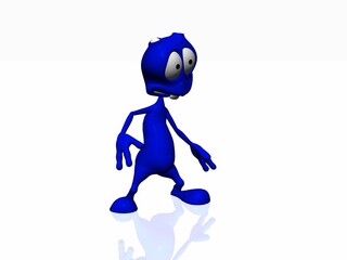 little cartoon alien