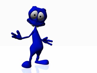 little blue alien