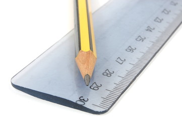 pencil and ruler