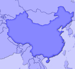 China, Landkarte