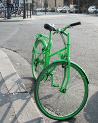 Vélo vert pomme