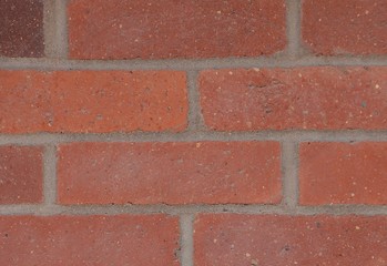 A close-up of bricks and mortar
