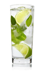 Mint, lime ice vodka