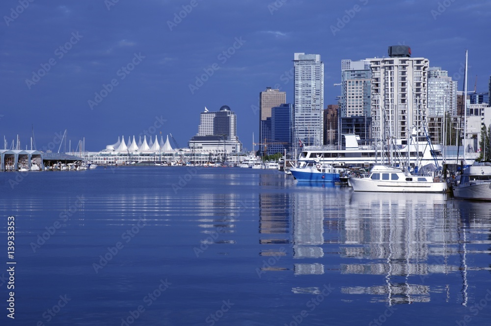 Wall mural a harbor in vancouver, bc