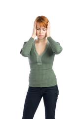 Fototapeta premium Woman with Headache