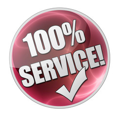 100% Service! Button