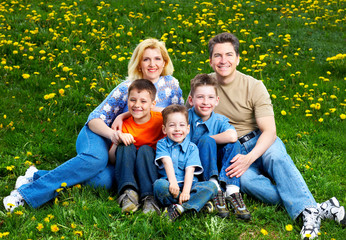 Fototapeta premium Happy family