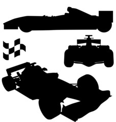 formula 1 silhouettes