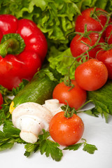 Fresh Vegetables, Fruits and other foodstuffs.