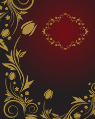 Floral background with place for your text