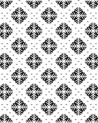 Monochrome seamless damask pattern