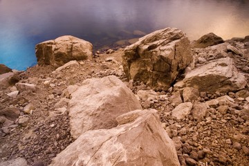 Rocks by the water