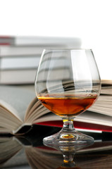 Cognac and books