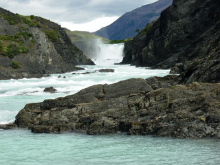Patagonien Wasserfall