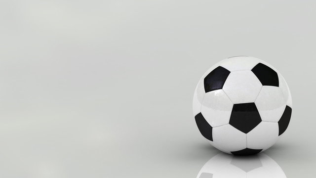 Soccer ball rotating - seamless looping