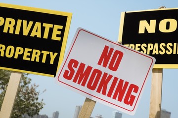 Fototapeta premium Signs posted