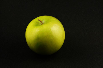 Apple on dark background
