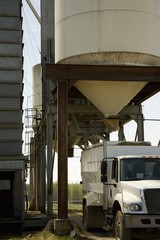 Silage containers above truck © Image Source