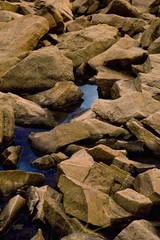 Rocks and water