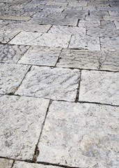 Gray stone sidewalk