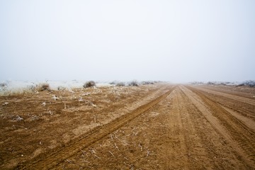 Rural dirt road