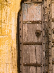 Old wooden door