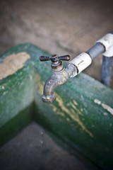 Rusty water tap