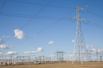 Electricity pylons