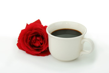 cafe noir, matin romantique