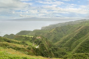 Fototapeta na wymiar Bujna roślinność Maui w północnych wybrzeży Hawajów, USA ..