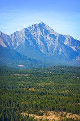 Mountains in Jasper National Park, Alberta, Canada
