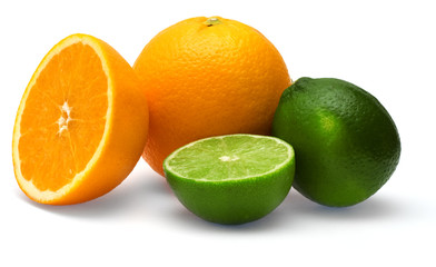 Obraz na płótnie Canvas Orange and lime