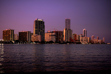 Fototapeta na wymiar Skyline Miami Beach