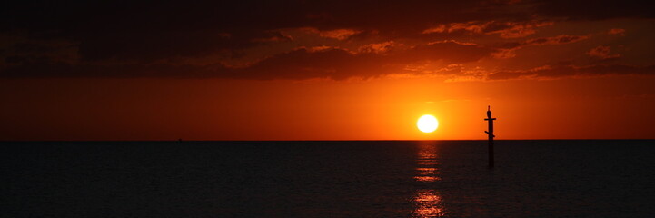 Sonnenuntergang am meer